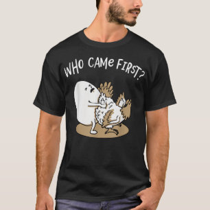 Vem kom första kycklingen eller Ägg Chickens Älska T Shirt