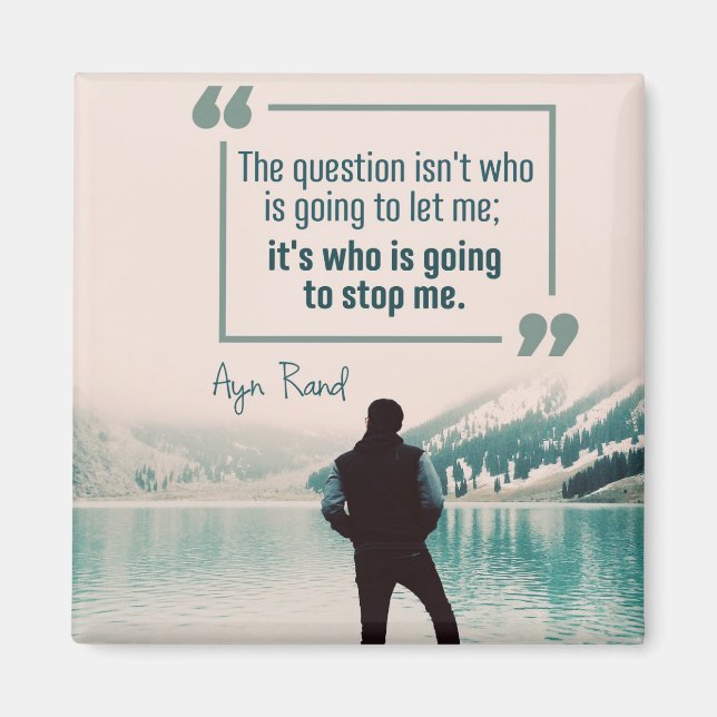 Vem kommer att hindra mig? magnet (Framsidan)