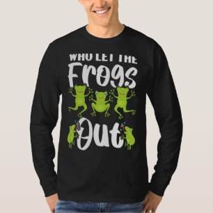 Vem lät grodorna lämna Amphibian Tadpole i Frogg T Shirt