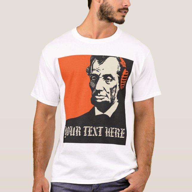 vem lyssnar Abraham Lincoln till? T-shirt (Framsida)