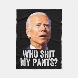 Vem mina byxor, rolig anti Joe Biden, konservativ Fleecefilt