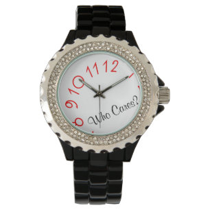 Vem omsorg med numrerar den fallande svart klockan armbandsur