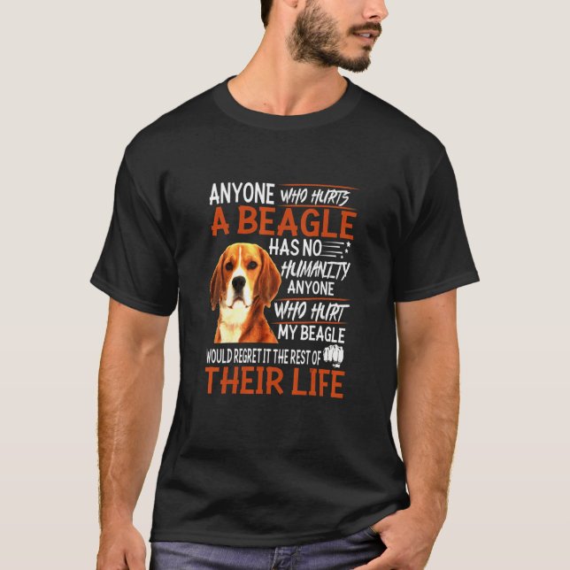 Vem Ontr min beagle? T Shirt (Framsida)