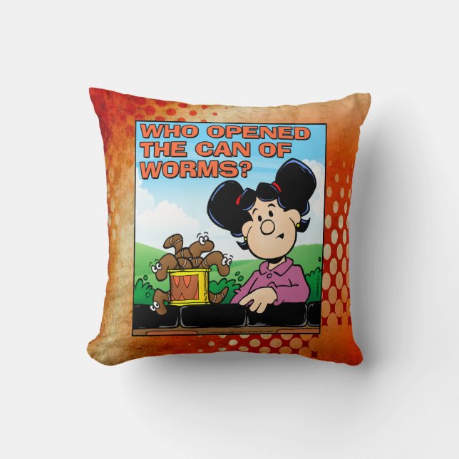 Vem öppnade Mask burk? Kudde (Framsida)