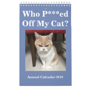 Vem p-*** ed av min katt? Årlig kalender 2018