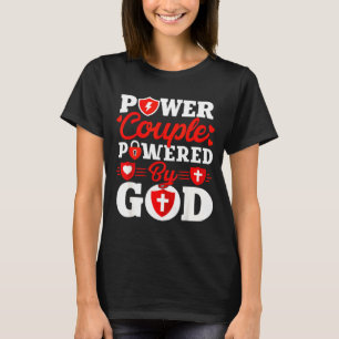 Vem Par Var Förbunden Av Gud Kristna Par Matchande T Shirt