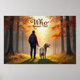 Vem räddade vem - Man gyllene hämtningshöjning Poster