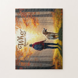 Vem räddade vem - Man gyllene hämtningshöjning Pussel