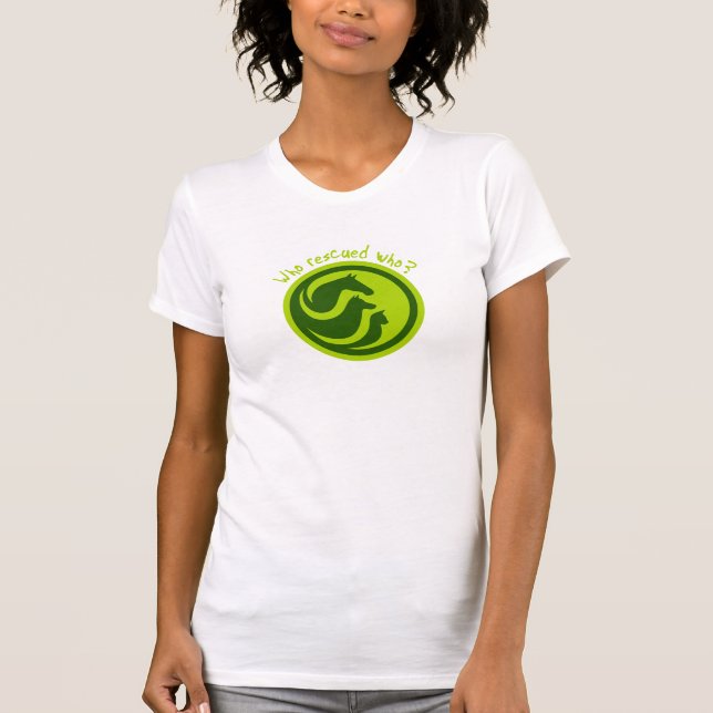 Vem räddade vem? tee shirt (Framsida)
