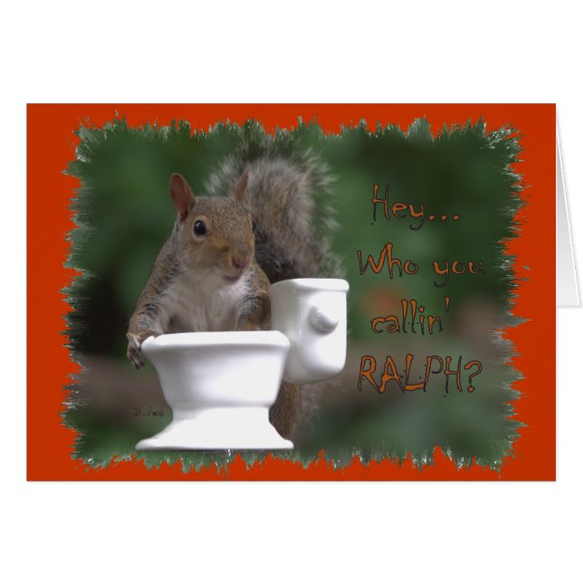 "Vem ringer du?" Hälsningskort (Framsidan Horizontal)