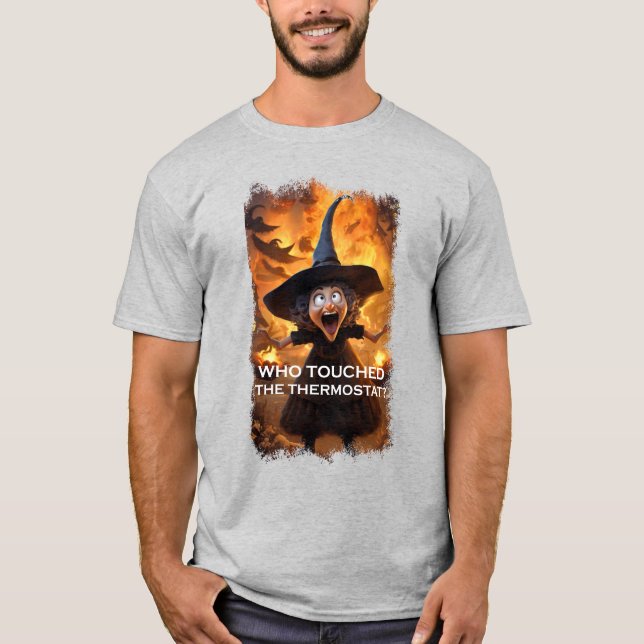 Vem rörde termostaten? t shirt (Framsida)