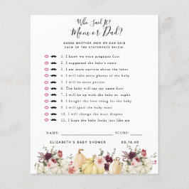 Vem sa det | Baby Shower-spel