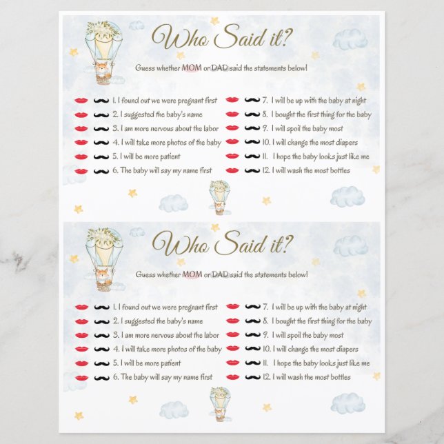 Vem sa det? Barnstödsspel (Framsida)