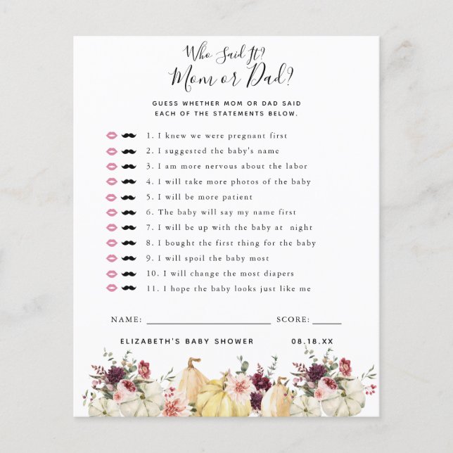 Vem sa det | Barnstödsspel (Framsida)