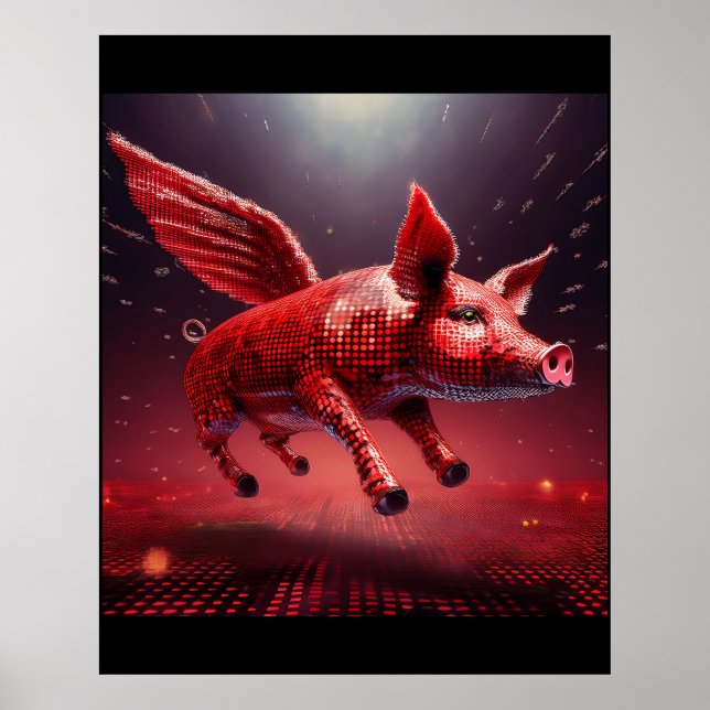 Vem säger att grisar inte kan flyga! Chile Poster (Framsidan)