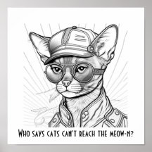 Vem säger att katter inte kan nå mullen? Kattdjur 