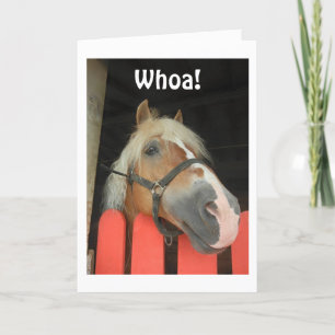 "VEM SÄGER HORSE' GOD JUL TILL "DU" HELGKORT