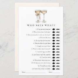 Vem säger vad Champagne-Möhippans spelkort är?