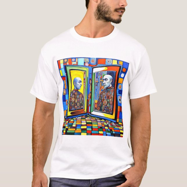 Vem ser du i spegel? t shirt (Framsida)