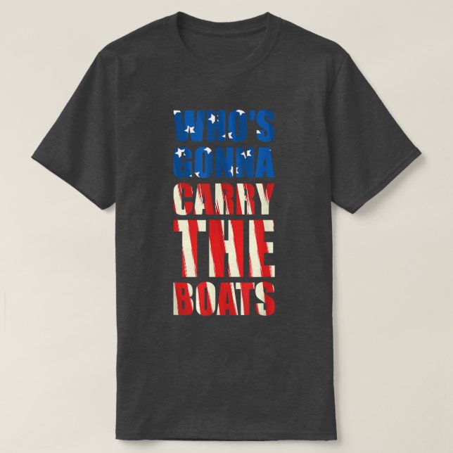 Vem ska bära den militära operationen ombord? t shirt (Design framsida)