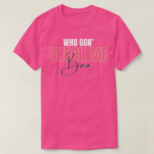Vem ska kolla mig Boo TShirt T Shirt (Design framsida)