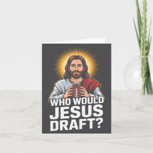 Vem skulle Jesus drafta Rolig Fantasy Football Jes Kort