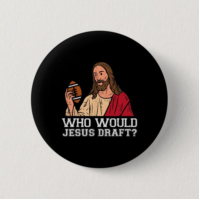 Vem skulle Jesus drafta Rolig Fantasy Football Kri Knapp (Framsida)