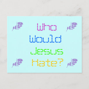 Vem skulle Jesus Hate? Vykort