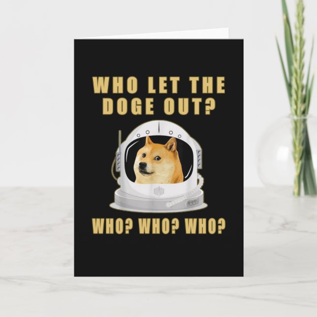 Vem släppte ut Dogecoin-hund glasögon Kort (Framsida)