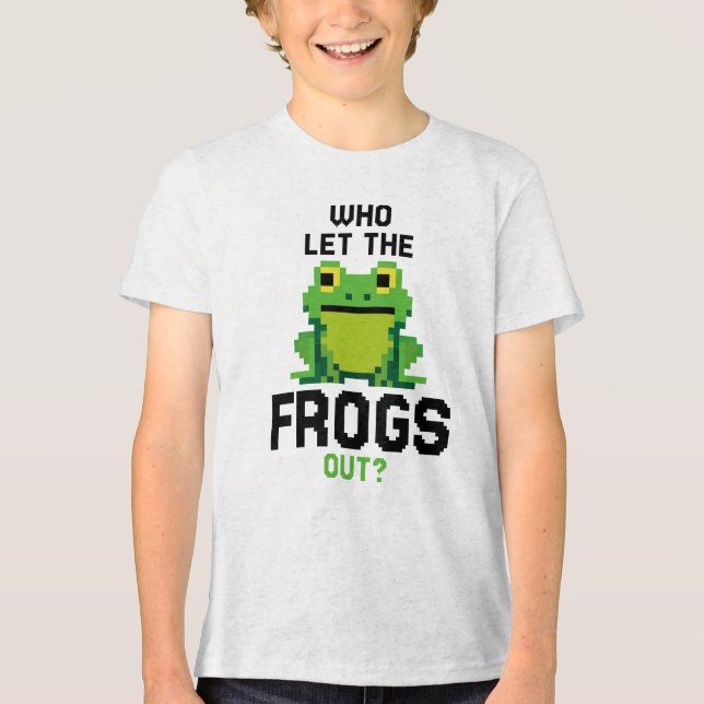 Vem släppte ut groddjur i Älskare T Shirt (Framsida)