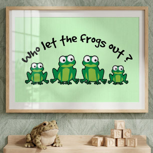 Vem släppte ut grodorna? poster