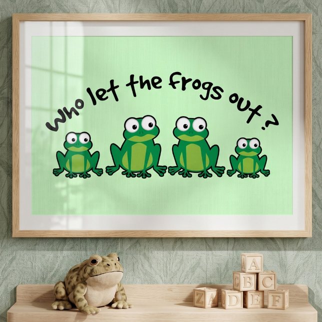 Vem släppte ut grodorna? poster (Skapare uppladdad)