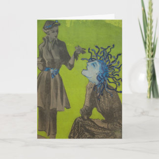 "Vem som är inbjuden hon?", hälsningkort/inbjudan Inbjudan