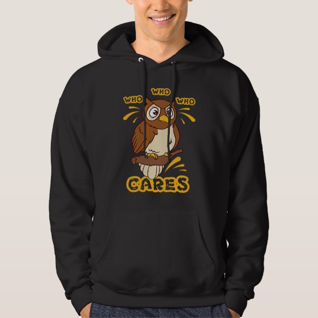 Vem som bär Uggla Hoodie (Framsida)