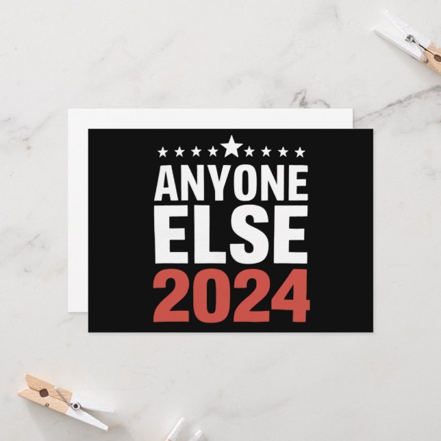 Vem som helst 2024 Val Kampanj politisk finess Inbjudningar (Fram/Back In Situ)