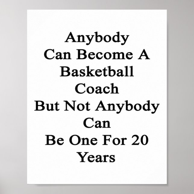 Vem som helst kan bli en baskettränare men inte poster (Framsidan)