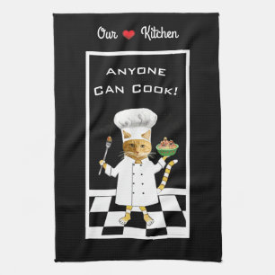 Vem som helst kan koka! All-Black Kitchen Towel Kökshandduk