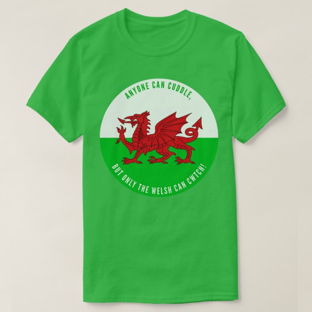 Vem som helst kan röra sig, men bara walesarna kan t shirt (Design framsida)