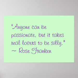 Vem som helst kan vara passionerad poster