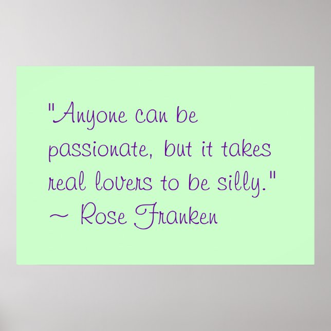 Vem som helst kan vara passionerad poster (Framsidan)