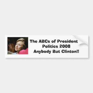 Vem som helst men Clinton Bildekal