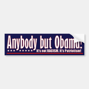 Vem som helst men Obama Bildekal