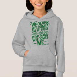 Vem som helst som välkomnar barn-hoodie t shirt