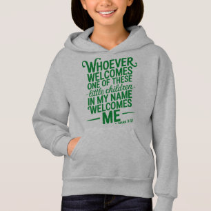Vem som helst som välkomnar barn-hoodie t shirt