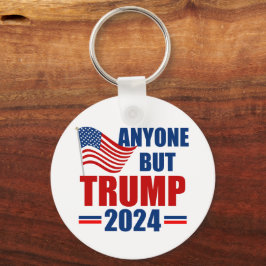 Vem som helst utom Trump Funny 2024 Val Nyckelring