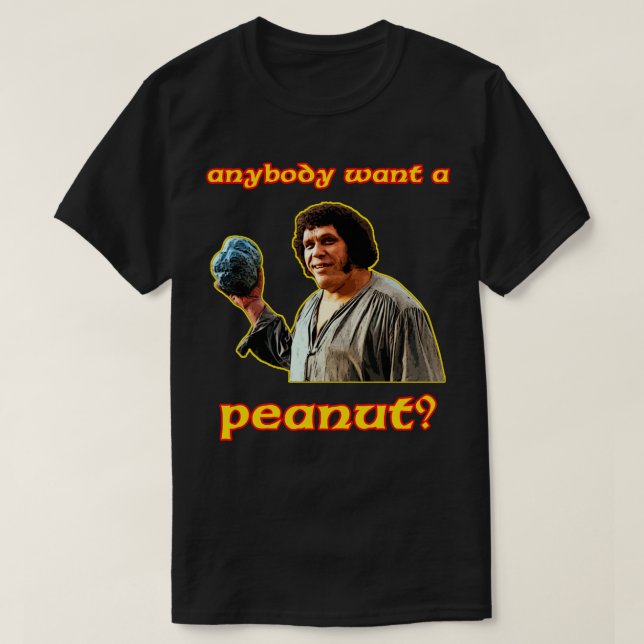 Vem som helst vill ha en jordnötsfezzik t shirt (Design framsida)