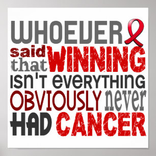 Vem som sade blodcancer poster