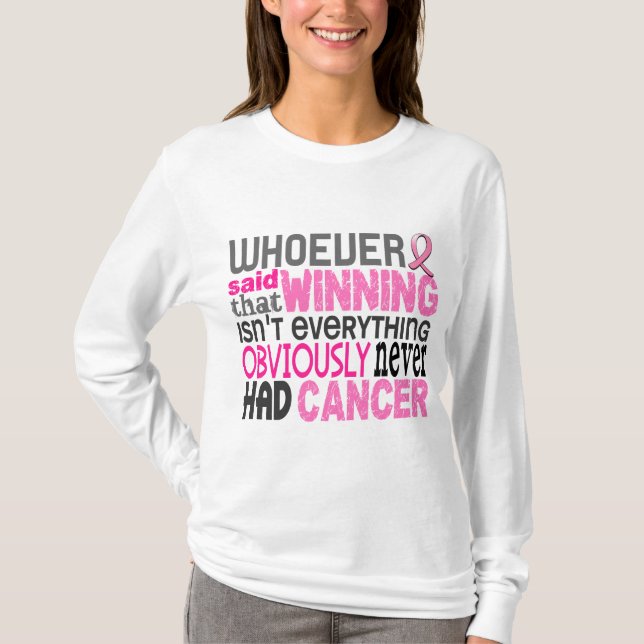 Vem som sade bröstcancer tröja (Framsida)