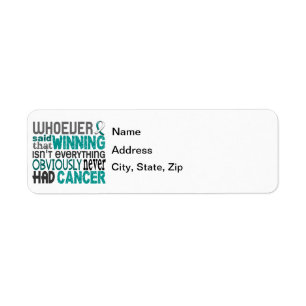 Vem som sade Cervical cancer Returadress Etikett