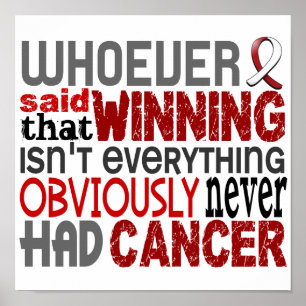 Vem som sade Head och nackecancer Poster